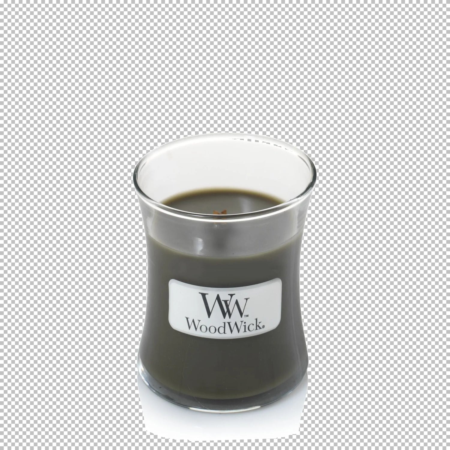 WoodWick Kerze Frasier Fir Mini mit knisterndem Docht, Brenndauer bis zu 20Std