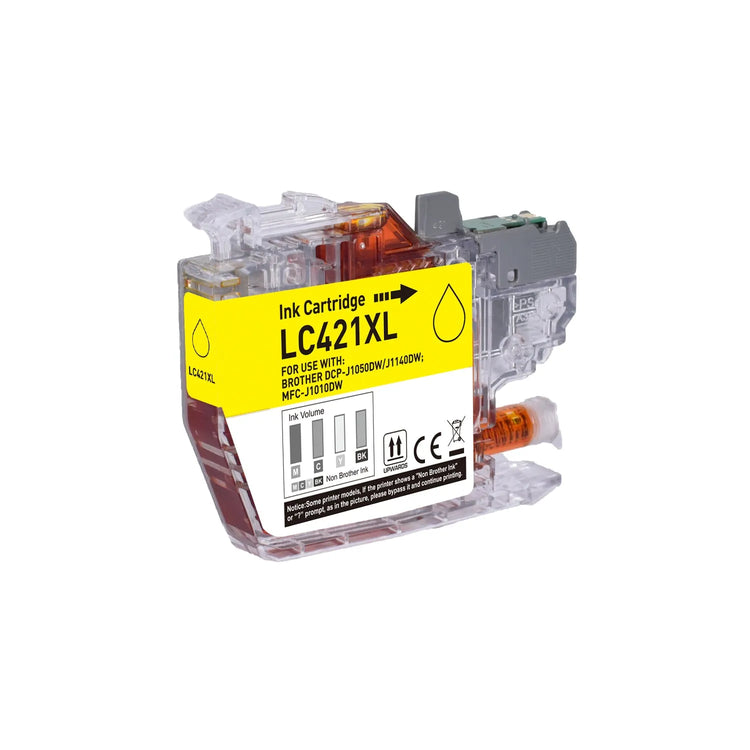 4 kompatible Druckerpatronen von Wechselfaul als Ersatz für Brother LC-421XL LC421XL