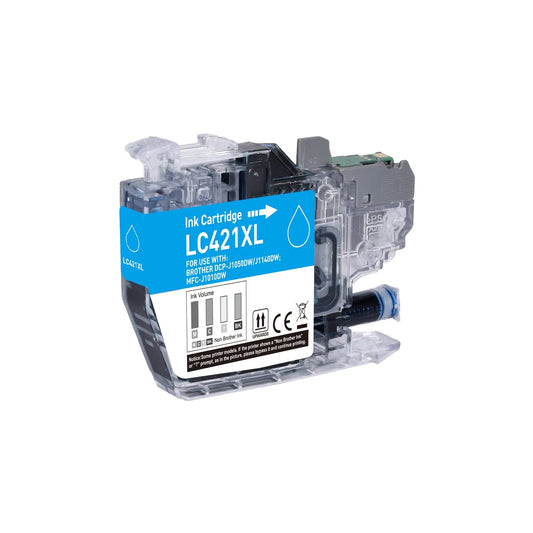 4 kompatible Druckerpatronen von Wechselfaul als Ersatz für Brother LC-421XL LC421XL