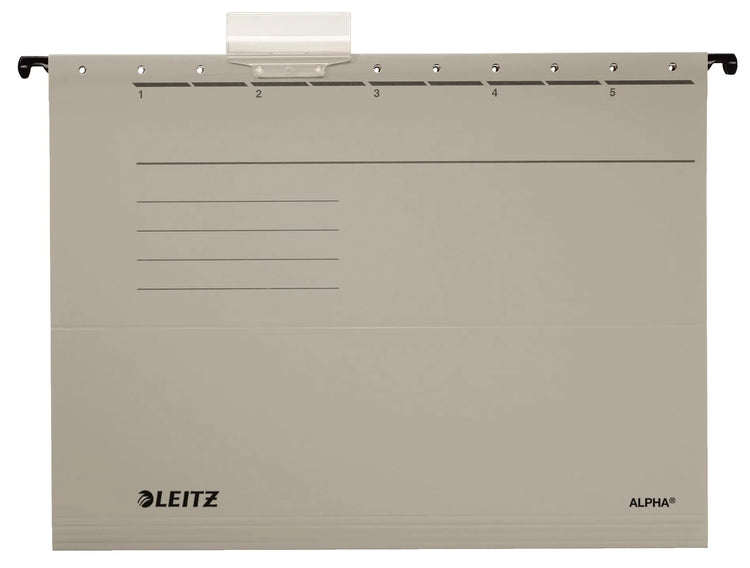 5 LEITZ Hängemappen ALPHA® 1985 grau