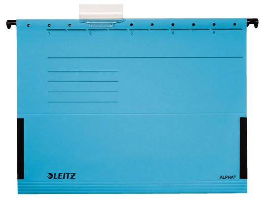 5 LEITZ Hängetaschen ALPHA® 1986 blau