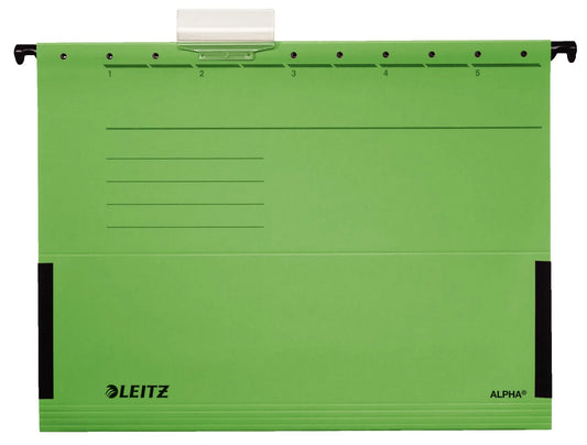 5 LEITZ Hängetaschen ALPHA® 1986 grün