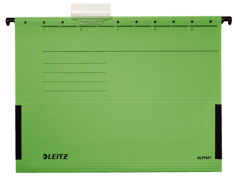 5 LEITZ Hängetaschen ALPHA® 1986 grün