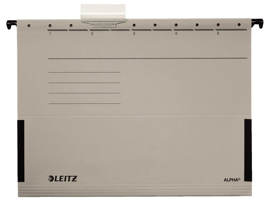 5 LEITZ Hängetaschen ALPHA® 1986 grau