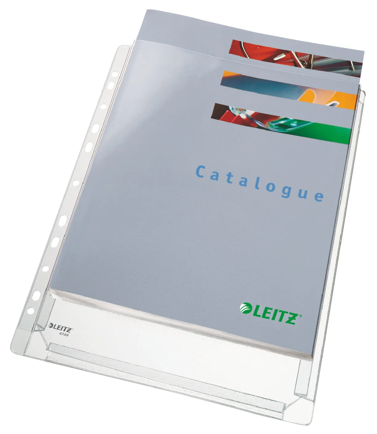 LEITZ Maxi Prospekthülle Standard/4756-30-03, glasklar, A4, 170my, Inh. 5