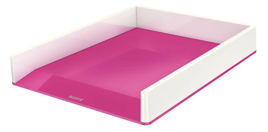 LEITZ Briefablage WOW Duo Colour perlweiß/pink
