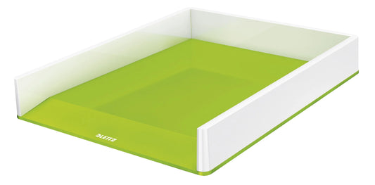 LEITZ Briefablage WOW Duo Colour perlweiß/grün