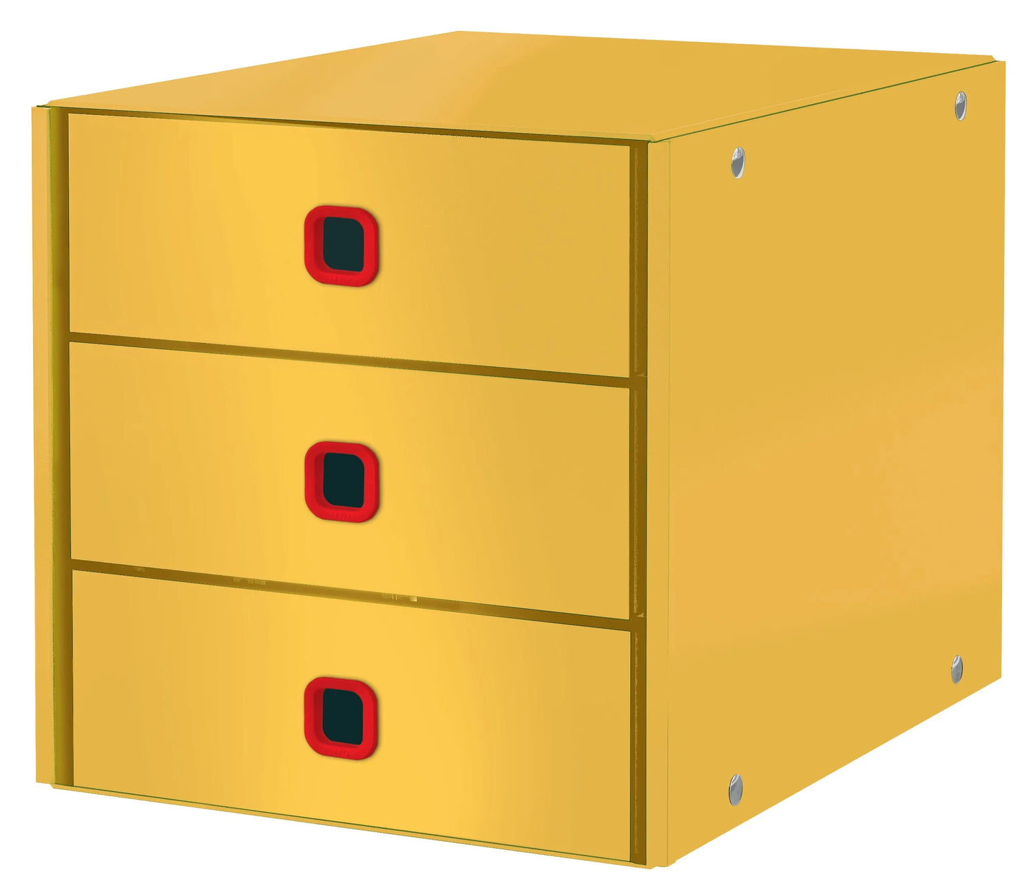 LEITZ Schubladenbox Click & Store Cosy gelb DIN A4 mit 3 Schubladen