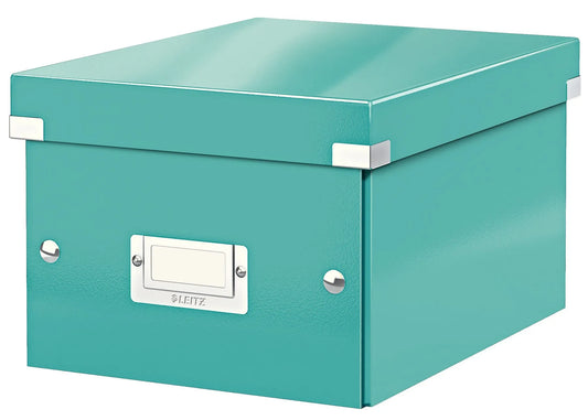 LEITZ Click & Store Aufbewahrungsbox 7,4 l eisblau 21,6 x 28,2 x 16,0 cm Format: DIN A5 quer