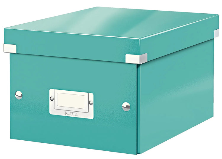 LEITZ Click & Store Aufbewahrungsbox 7,4 l eisblau 21,6 x 28,2 x 16,0 cm Format: DIN A5 quer