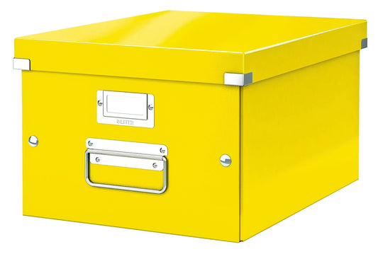 LEITZ Click & Store Aufbewahrungsbox 16,7 l gelb 28,1 x 36,9 x 20,0 cm Format: DIN A4 quer