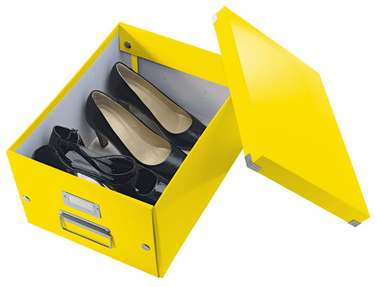LEITZ Click & Store Aufbewahrungsbox 16,7 l gelb 28,1 x 36,9 x 20,0 cm Format: DIN A4 quer