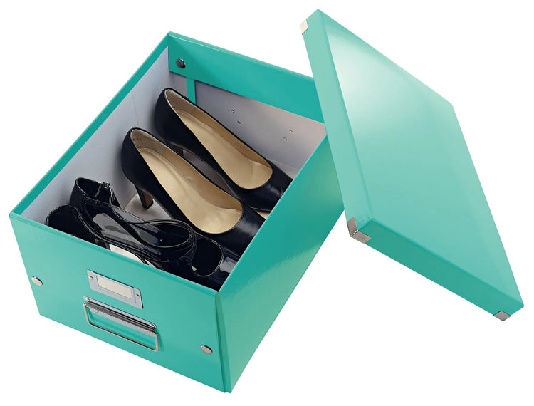 LEITZ Click & Store Aufbewahrungsbox 16,7 l eisblau 28,1 x 36,9 x 20,0 cm Format: DIN A4 quer