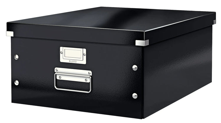 LEITZ Click & Store Aufbewahrungsbox 36,0 l schwarz 36,9 x 48,2 x 20,0 cm Format: DIN A3