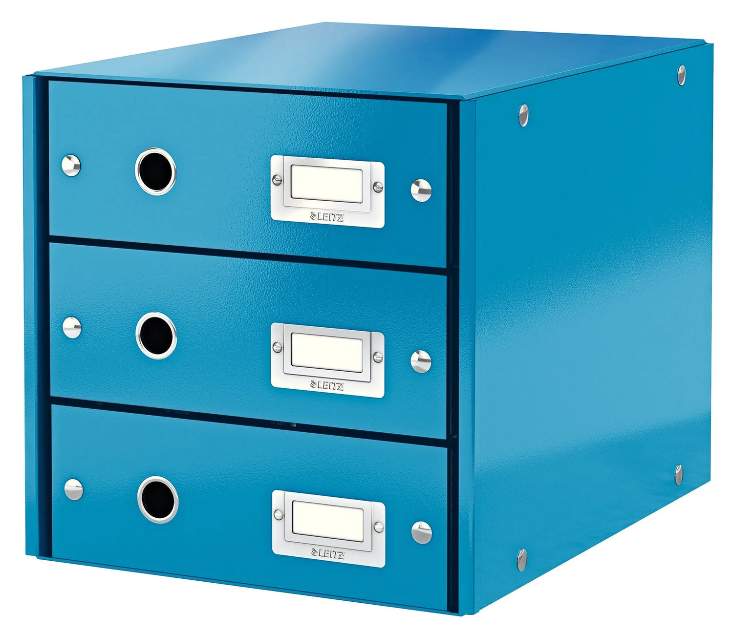 LEITZ Schubladenbox Click & Store blau DIN A4 mit 3 Schubladen
