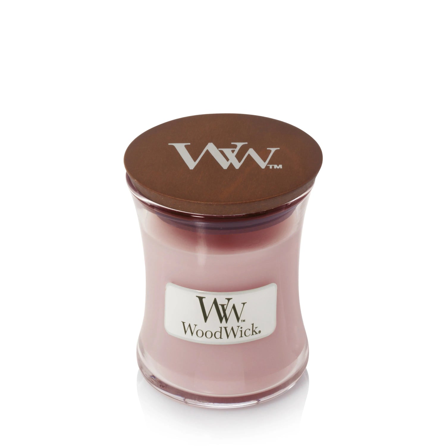 WoodWick knisternde Kerze Rosewood mini, 85g Brenndauer bis zu 20 Std.