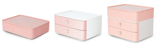HAN Schubladenbox Smart Box plus ALLISON flamingo rose DIN A5 mit 3 Schubladen
