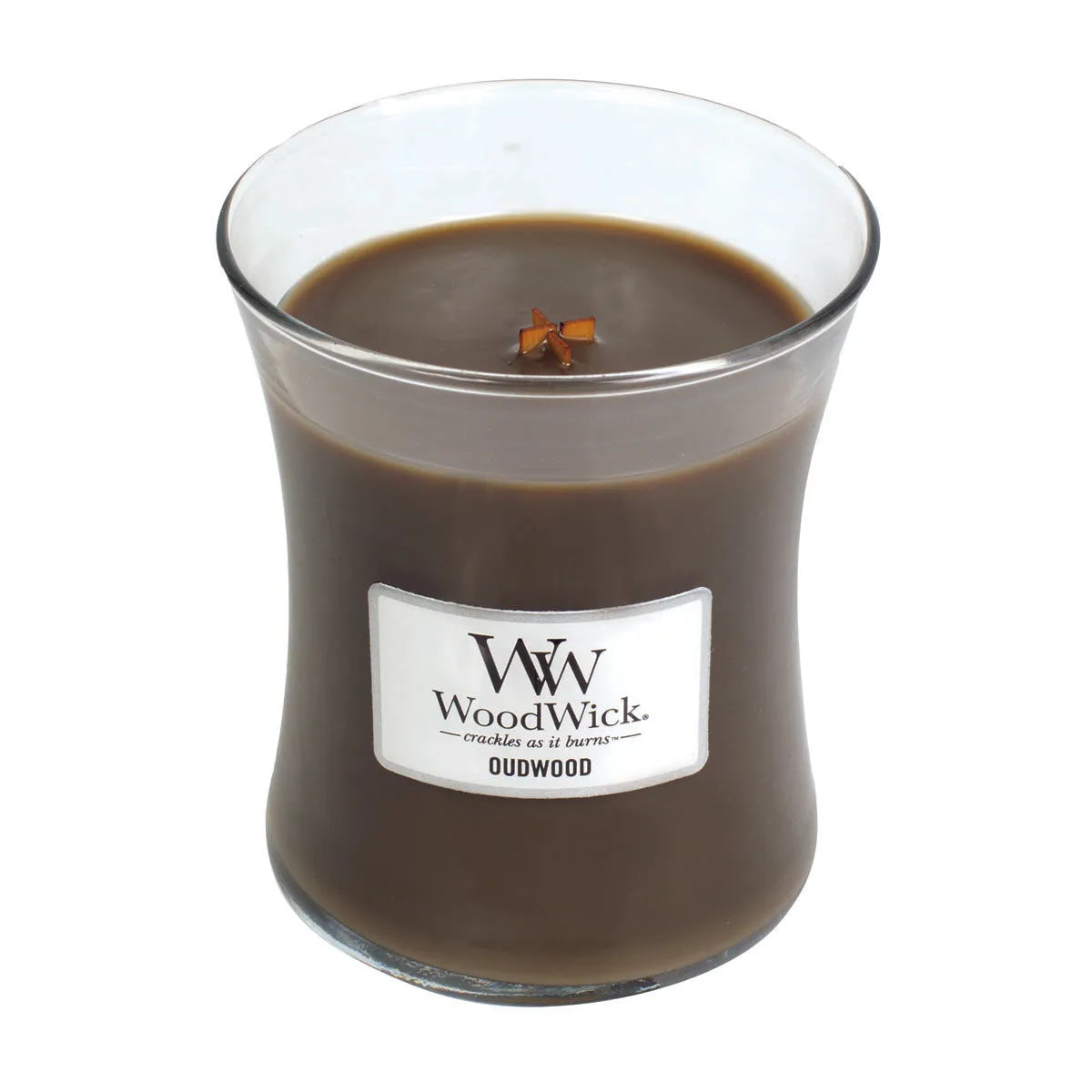 WoodWick knisternde Kerze oudwood medium bis zu 60 Std Brenndauer