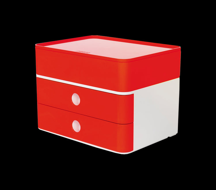 HAN Schubladenbox Smart Box plus ALLISON rot DIN A5 mit 3 Schubladen