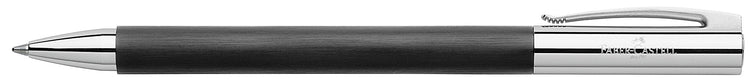FABER-CASTELL Kugelschreiber AMBITION Edelharz schwarz Schreibfarbe schwarz