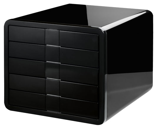 HAN Schubladenbox iBox schwarz DIN C4 mit 5 Schubladen