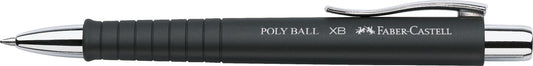 FABER-CASTELL Kugelschreiber POLY BALL XB schwarz Schreibfarbe blau