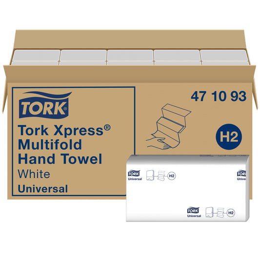 TORK Papierhandtücher 471093 Xpress® H2 Universal Interfold-Falzung 1-lagig 5.000 Tücher