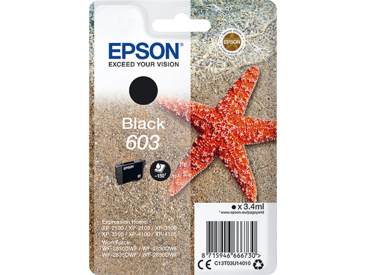EPSON 603/T03U14 schwarz Tintenpatrone