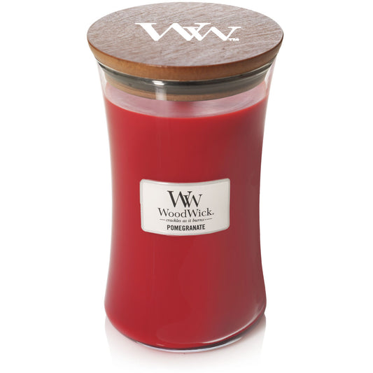 WoodWick knisternde Kerze Pomegranate groß 610g Brenndauer bis zu 130 Std