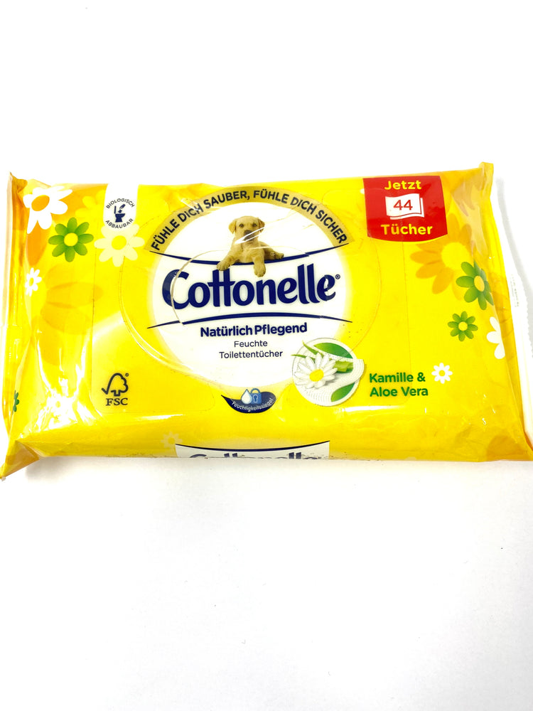 Cottonelle Feuchttücher Natürlich Pflegend 42 Tücher Aloe Vera, Kamille