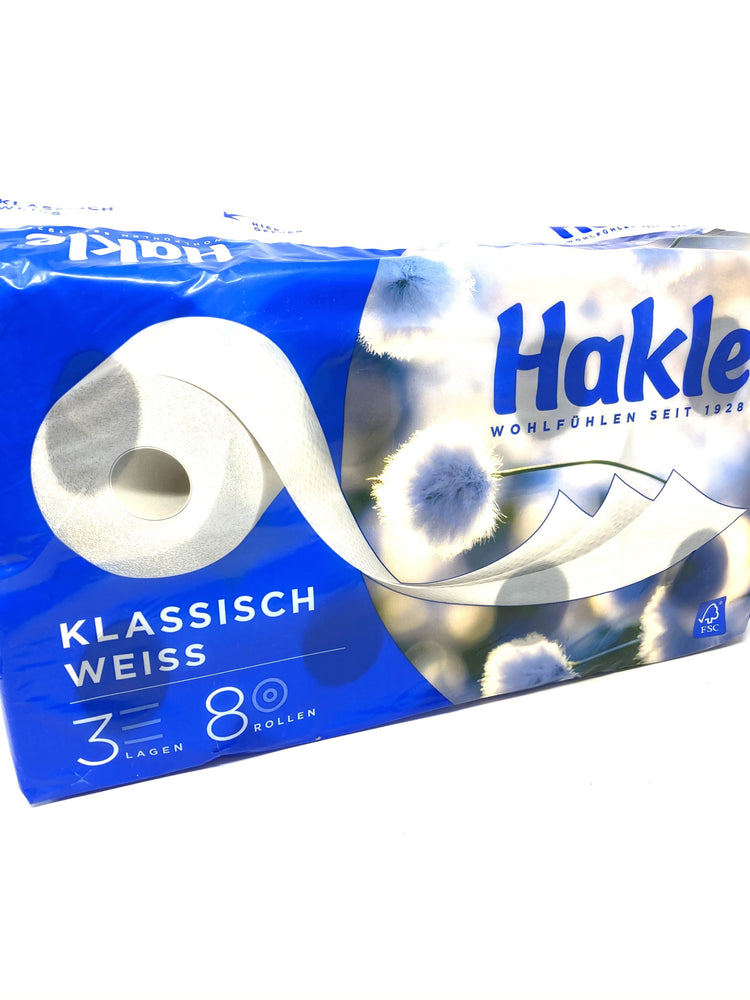 Hakle Toilettenpapier KLASSISCH 3-lagig 8 Rollen