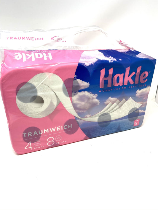 Hakle Toilettenpapier TRAUMWEICH 4-lagig 8 Rollen