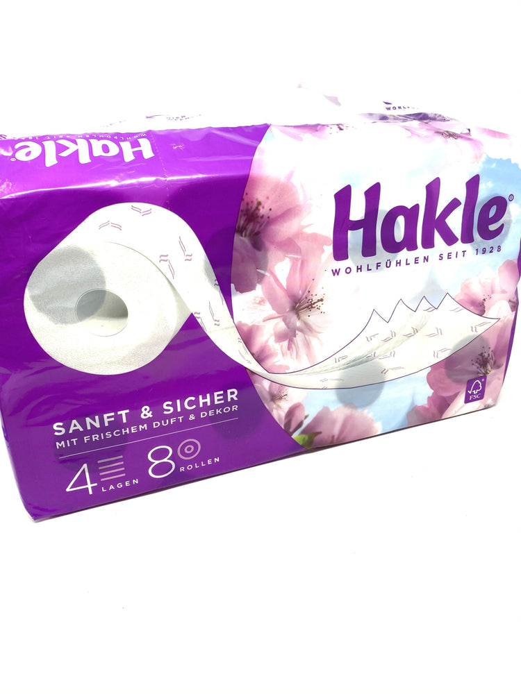Hakle Toilettenpapier SANFT & SICHER 4-lagig 8 Rollen