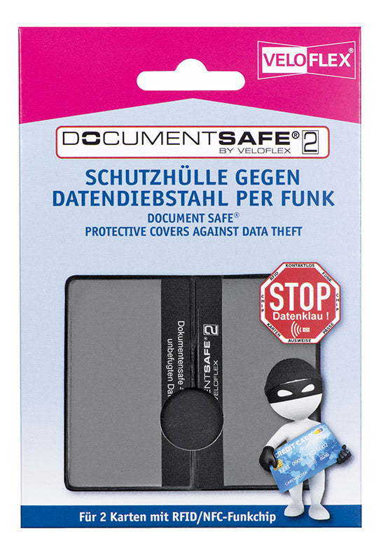 VELOFLEX Kreditkartenhülle Document Safe® schwarz