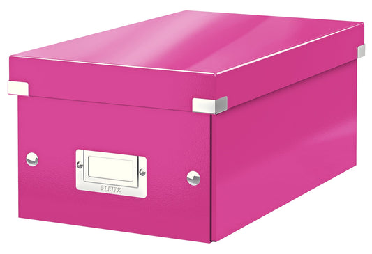 LEITZ Click & Store Aufbewahrungsbox 7,4 l pink 21,6 x 28,2 x 16,0 cm Format: DIN A5 quer