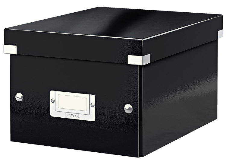 LEITZ Click & Store Aufbewahrungsbox 7,4 l schwarz 21,6 x 28,2 x 16,0 cm Format: DIN A5 quer