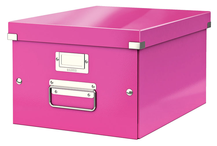 LEITZ Click & Store Aufbewahrungsbox 16,7 l pink 28,1 x 36,9 x 20,0 cm Format: DIN A4 quer