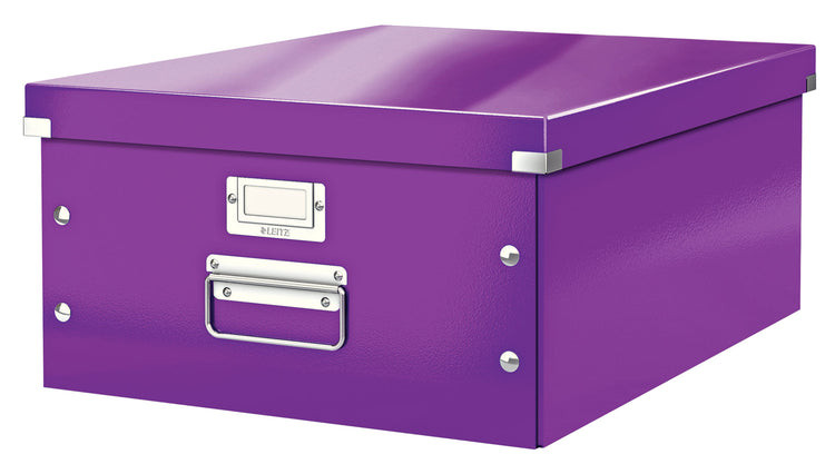 LEITZ Click & Store Aufbewahrungsbox 36,0 l lila 36,9 x 48,2 x 20,0 cm Format: DIN A3