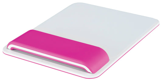 LEITZ Mousepad mit Handgelenkauflage Ergo WOW weiß, pink
