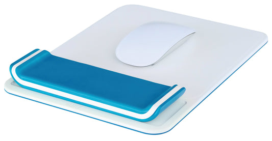 LEITZ Mousepad mit Handgelenkauflage Ergo WOW weiß, blau