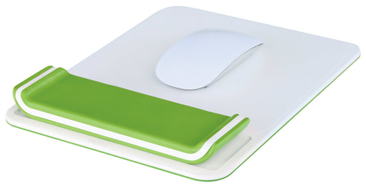 LEITZ Mousepad mit Handgelenkauflage Ergo WOW weiß, grün