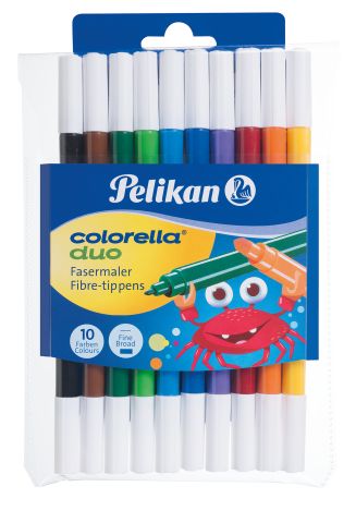Pelikan 10 Colorella Duo C407 Filzstifte farbsortiert