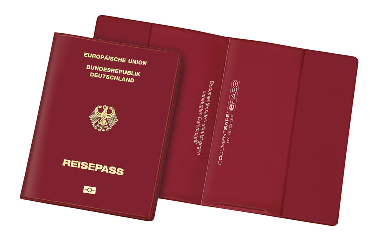 VELOFLEX Dokumentenhülle Document Safe® rot für Reisepässe