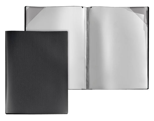 VELOFLEX Diamond Sichtbuch schwarz mit 4 Hüllen A4