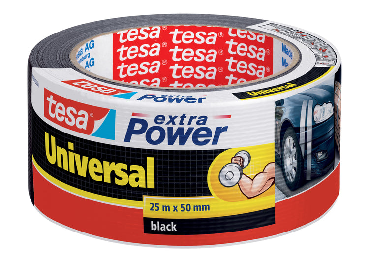 tesa extra Power® Universal Gewebeband schwarz 50,0 mm x 25,0 m 1 Rolle