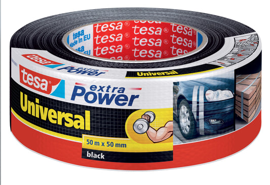 tesa extra Power® Universaltape Gewebeband schwarz 50,0 mm x 50,0 m 1 Rolle